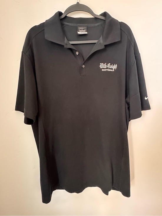 Nike Other - Nike Black Dri-fit Polo Wild Knight Scottsdale Logo Southwest Nightlife Promo XL
